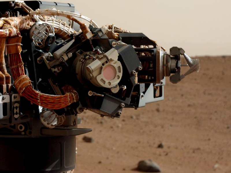 Illustration for article titled La Mars Curiosity taladra con éxito la superficie de Marte